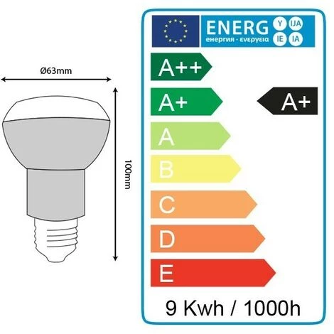ECLAIRAGE DESIGN Lot De 2 Ampoules LED Spot R63 E27 9W Eq 60W | Température De Couleur: Blanc Chaud 2700K 6 ECLAIRAGE DESIGN Lot De 2 Ampoules LED Spot R63 E27 9W Eq 60W | Température De Couleur: Blanc Chaud 2700K – Image 4