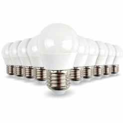 ECLAIRAGE DESIGN Lot De 10 Ampoules LED E27 Mini Globe 5.5W 470 Lumens | Température De Couleur: Blanc Neutre 4000K