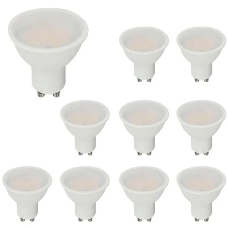 Lot De 10 Spots LED GU10 Pro 5W 110° Samsung Chip Vt-205 Fs - Blanc Froid - 6400k - 110 Deg V-TAC PRO 3 Lot De 10 Spots LED GU10 Pro 5W 110° Samsung Chip Vt-205 Fs - Blanc Froid - 6400k - 110 Deg V-TAC PRO