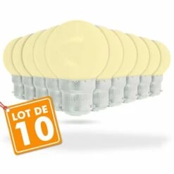 ECLAIRAGE DESIGN Lot De 10 Ampoules Led Jaune 1 Watt (équivalent à 10 Watt) Guirlande Guinguette