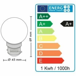 ECLAIRAGE DESIGN Lot De 10 Ampoules Led Jaune 1 Watt (équivalent à 10 Watt) Guirlande Guinguette -Pas Cher Ampoule LED Boutique 11151505 4