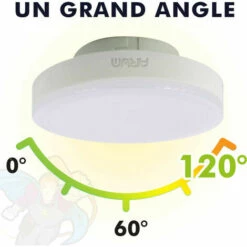 ECLAIRAGE DESIGN Lot De 2 Ampoules LED GX53 7W Eq 50W | Température De Couleur: Blanc Froid 6000K -Pas Cher Ampoule LED Boutique 11244066 3