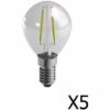 Lot De 5 Ampoules Duracell LED E14 25W Mini Globe Filament -Pas Cher Ampoule LED Boutique 11449323 1