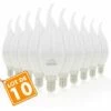 ECLAIRAGE DESIGN Lot De 10 Ampoules LED E14 Flamme 6W Eq 40W | Température De Couleur: Blanc Chaud 2700K -Pas Cher Ampoule LED Boutique 11771081 1