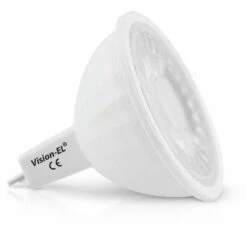 MIIDEX LIGHTING Spot Led 5W (45W) GU5.3 12 Volt DC Blanc Chaud 2700°K Angle 38°