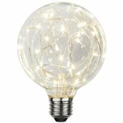 STAR Ampoule Déco Micro LED E27 G95 1,5W Blanc Chaud