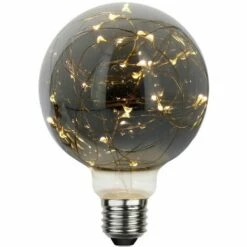 STAR Ampoule E27 Déco Fumé Micro LED G95 1,5W Blanc Chaud