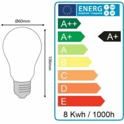ECLAIRAGE DESIGN Lot De 10 Ampoules LED E27 8W Eq 60W 806m Verre Grand Angle | Température De Couleur: Blanc Chaud 2700K -Pas Cher Ampoule LED Boutique 12698500 5