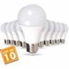 ECLAIRAGE DESIGN Lot De 10 Ampoules LED E27 11W Eq 75W Blanc Naturel -Pas Cher Ampoule LED Boutique 13200899 1