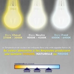 ECLAIRAGE DESIGN Lot De 10 Ampoules LED E27 11W Eq 75W Blanc Naturel -Pas Cher Ampoule LED Boutique 13200899 3