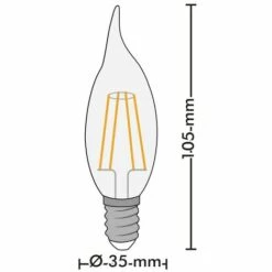 ECLAIRAGE DESIGN Lot De 10 Ampoules Led Flamme E14 4W Filament -Pas Cher Ampoule LED Boutique 13390439 3