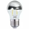 MIIDEX LIGHTING Ampoule LED COB FILAMENT 4W (35W) E27 Blanc Chaud 2700°K G45 Argent -Pas Cher Ampoule LED Boutique 13998395 1