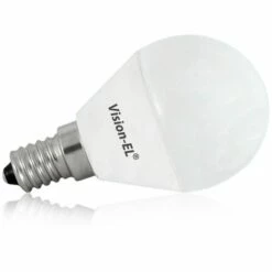 MIIDEX LIGHTING Ampoule Led 4W (35W) E14 P45 Blanc Chaud 3000°K Boule Opale