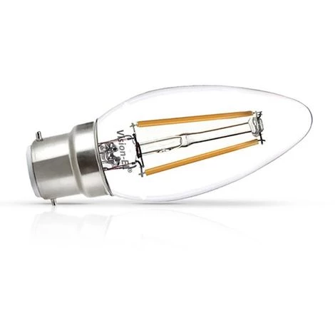 MIIDEX LIGHTING LOT De 2 Ampoules Flamme 2W LED (éq 18W) Culot B22 - 3000°K - 270 Lumens 4 MIIDEX LIGHTING LOT De 2 Ampoules Flamme 2W LED (éq 18W) Culot B22 - 3000°K - 270 Lumens – Image 2