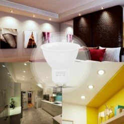 ECLAIRAGE DESIGN Lot De 10 Spot Ampoules LED GU10 7W Eq. 60W Dimmable | Température De Couleur: Blanc Chaud 2700K -Pas Cher Ampoule LED Boutique 14646599 4