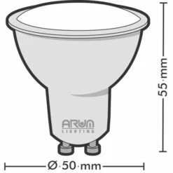 ECLAIRAGE DESIGN Lot De 10 Spot Ampoules LED GU10 7W Eq. 60W Dimmable | Température De Couleur: Blanc Chaud 2700K -Pas Cher Ampoule LED Boutique 14646599 5