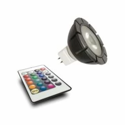 GARDEN LIGHTS - LED DE PUISSANCE MR16 - 3 W - 12 V - GU5.3 - RGB + TÉLÉCOMMANDE VELLEMAN GL6190011