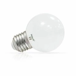MIIDEX LIGHTING Ampoule LED 1W (9W) E27 Blanc Jour 6000°K Boule Ø45 Opale Incassable 95 Lm
