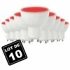 EUROPALAMP Lot De 10 Ampoules GU10 7W ROUGE