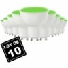 EUROPALAMP Lot De 10 Ampoules GU10 7W VERTE 1 EUROPALAMP Lot De 10 Ampoules GU10 7W VERTE -Pas Cher Ampoule LED Boutique 15667896 1
