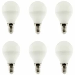 ELEXITY Lot De 6 Ampoules LED Sphérique 5W E14 400lm 6500K