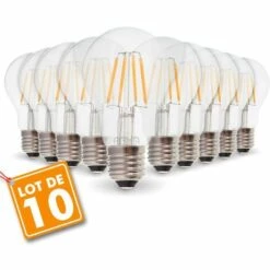 ARUM LIGHTING Lot De 10 Ampoules E27 4W Filament Eq. 40W Blanc Chaud 2700K