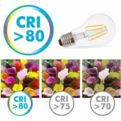 ARUM LIGHTING Lot De 10 Ampoules E27 4W Filament Eq. 40W Blanc Chaud 2700K -Pas Cher Ampoule LED Boutique 16111314 4