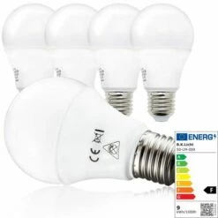 B.K.LICHT Ampoule LED E27 Ampoule D'économie D'énergie 9W Set De 5