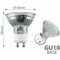 B.K.LICHT Ampoule LED GU10 Ampoule D'économie D'énergie 3W Blanc Chaud Spot 3000K -Pas Cher Ampoule LED Boutique 16359487 3