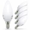 B.K.LICHT 5x Ampoule LED E14 Ampoule D'économie D'énergie 5W Forme Bougie