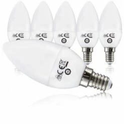 B.K.LICHT 5x Ampoule LED E14 Ampoule D'économie D'énergie 5W Forme Bougie -Pas Cher Ampoule LED Boutique 16359653 3