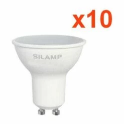 Ampoule LED GU10 8W 220V (Pack De 10) - Blanc Chaud 2300K - 3500K - SILAMP - Blanc Chaud 2300K - 3500K -Pas Cher Ampoule LED Boutique 16494301 3