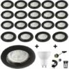 MYLUMI Lot De 20 Spots Led GU10 Encastrables Noirs Led 7W Rendu 50W 120 Blanc Neutre. -Pas Cher Ampoule LED Boutique 16612857 1
