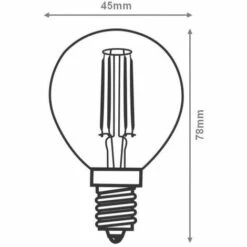 SILAMP Ampoule LED E14 Filament 4W G45 (Pack De 10) - Blanc Chaud 2300k - 3500k -Pas Cher Ampoule LED Boutique 18333251 4