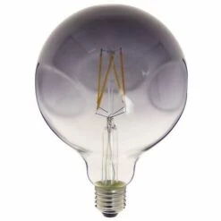 XANLITE - Ampoule LED Globe (G125) Irrégulière Au Verre Fumé, Culot E27, 6W Cons. (48W Eq.), 600 Lumens, Lumière Blanc Chaud - RFDE400B125IRF