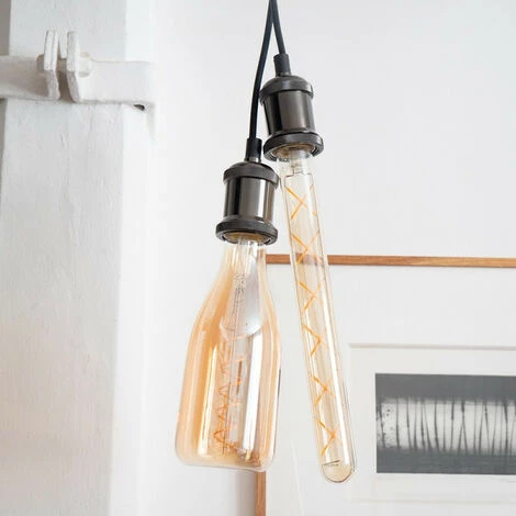 XANLITE - Ampoule LED Déco Bouteille Au Verre Ambré, Culot E27, 4W Cons. (30W Eq.), 350 Lumens, Lumière Blanc Chaud - RFDE400B100A 4 XANLITE - Ampoule LED Déco Bouteille Au Verre Ambré, Culot E27, 4W Cons. (30W Eq.), 350 Lumens, Lumière Blanc Chaud - RFDE400B100A – Image 2