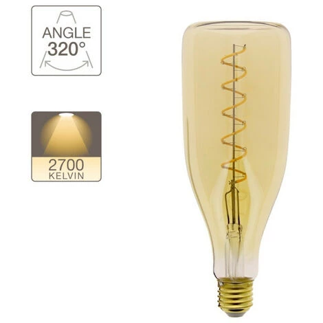 XANLITE - Ampoule LED Déco Bouteille Au Verre Ambré, Culot E27, 4W Cons. (30W Eq.), 350 Lumens, Lumière Blanc Chaud - RFDE400B100A 5 XANLITE - Ampoule LED Déco Bouteille Au Verre Ambré, Culot E27, 4W Cons. (30W Eq.), 350 Lumens, Lumière Blanc Chaud - RFDE400B100A – Image 3