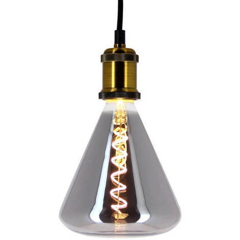 XANLITE - Ampoule LED Déco Triangle Au Verre Fumé, Culot E27, 4W Cons., 200 Lumens, Lumière Blanc Chaud - RFDE400T150F 6 XANLITE - Ampoule LED Déco Triangle Au Verre Fumé, Culot E27, 4W Cons., 200 Lumens, Lumière Blanc Chaud - RFDE400T150F – Image 4