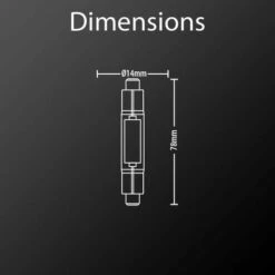 XANLITE - Ampoule RetroLED Crayon, Culot R7S, 4W Cons. (48W Eq.), 470 Lumens, Lumière Blanc Chaud - ALR7S600 -Pas Cher Ampoule LED Boutique 18355815 4