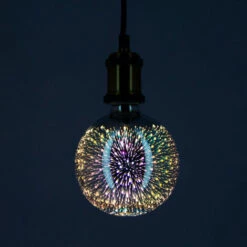 XANLITE - Ampoule LED Déco 3D (G125), Aspect Fireworks, Culot E27, 3,8W Cons. - RFDE400B1253D -Pas Cher Ampoule LED Boutique 18355925 3