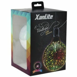 XANLITE - Ampoule LED Déco 3D (G125), Aspect Fireworks, Culot E27, 3,8W Cons. - RFDE400B1253D -Pas Cher Ampoule LED Boutique 18355925 5