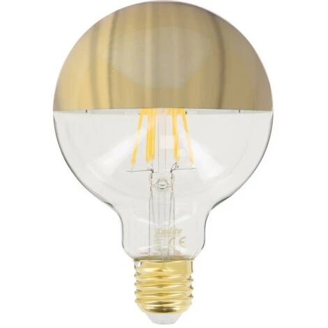 XANLITE - Ampoule LED G95 Gold, Culot E27, 8W Cons. (62W Eq.), 360 Lumens, Lumière Blanc Chaud - RFDE850B95TG 3 XANLITE - Ampoule LED G95 Gold, Culot E27, 8W Cons. (62W Eq.), 360 Lumens, Lumière Blanc Chaud - RFDE850B95TG