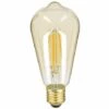 XANLITE - Ampoule LED Déco Edison Vintage Au Verre Ambré, Culot E27, 7W Cons. (50W Eq.), 638 Lumens, Lumière Blanc Chaud - RFDE800STA