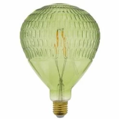 XANLITE - Ampoule LED Déco Ballon Vert, Culot E27, 4W Cons., 340 Lumens, Lumière Blanc Chaud - RFDE300BLG