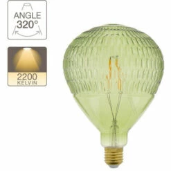 XANLITE - Ampoule LED Déco Ballon Vert, Culot E27, 4W Cons., 340 Lumens, Lumière Blanc Chaud - RFDE300BLG -Pas Cher Ampoule LED Boutique 18356016 4