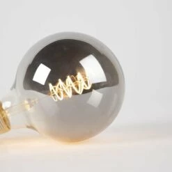 LUEDD Lampe à Filament Torsadée LED E27 Dimmable Fumée 4W 100 Lm 2100K -Pas Cher Ampoule LED Boutique 18456521 2