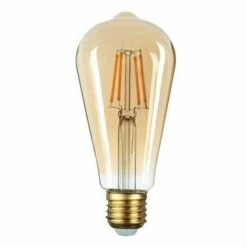 Ampoule E27 LED Filament 6W ST64 Edison - Blanc Chaud 2300K - 3500K - SILAMP - Blanc Chaud 2300K - 3500K