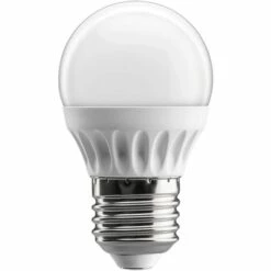 VISION-EL Ampoule LED Bulbe Douille E27, 4W 230V, Blanc Chaud