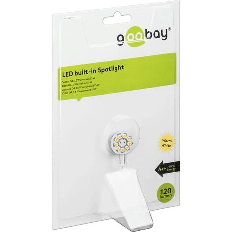 GOOBAY Lampe LED G4 12V 1W5 Blanc Chaud Diamètre 23 Mm 7 GOOBAY Lampe LED G4 12V 1W5 Blanc Chaud Diamètre 23 Mm – Image 5