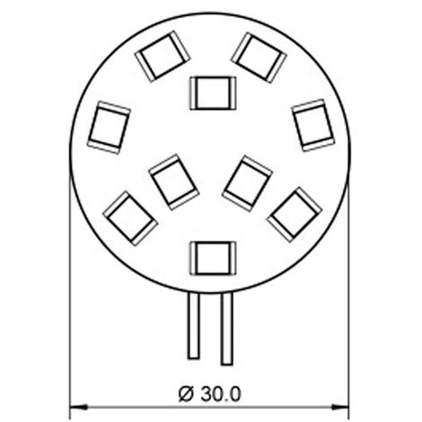 GOOBAY Lampe LED G4 12V 2W Blanc Chaud Diamètre 30 Mm 5 GOOBAY Lampe LED G4 12V 2W Blanc Chaud Diamètre 30 Mm – Image 3